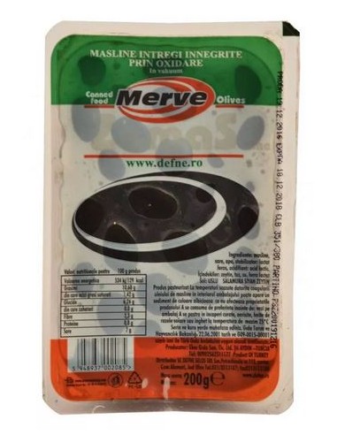 ACEITUNA NEGRA DEFNE MERVE 200G