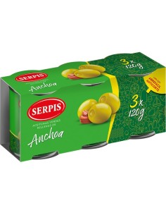 ACEITUNAS RELLENAS DE ANCHOA,SERPIS PK-3