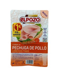 PECHUGA DE POLLO,EL POZO 80G