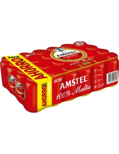 CERVEZA AMSTEL LATA 37,5 CL.