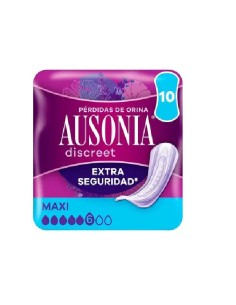 COMPRESA DISCRET EXTRA SEGURIDAD MAXI 6,AUSONIA 10UN