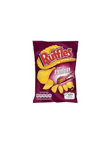PATATAS A SABOR JAMON,RUFFLES