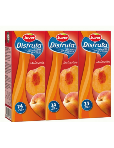 ZUMO JUVER DISFRUTA MELOCOTON PK-3