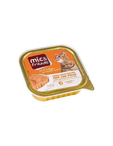 COM.GATO AMIGO TARRINA PATE POLLO,100g