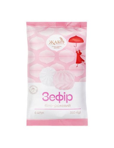 ZEFIR BLANCO-ROSA,ZHAKO 350G