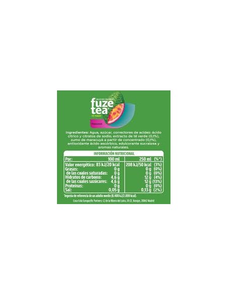 REFRESCO MARACUYA FUZE TEA 1.5L