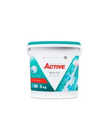 DETERGENTE POLVO WHITE,ACTIWE 5KG