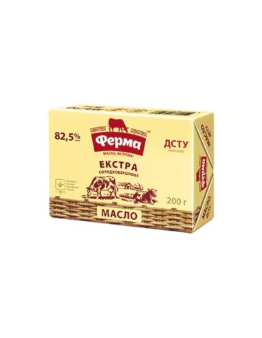 MANTEQUILLA CREMOSA EXTRA 82.5% FERMA 180g