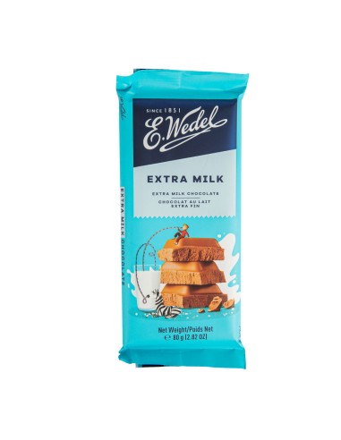 CHOCOLATE CON LECHE FUERTE , WEDEL 80G