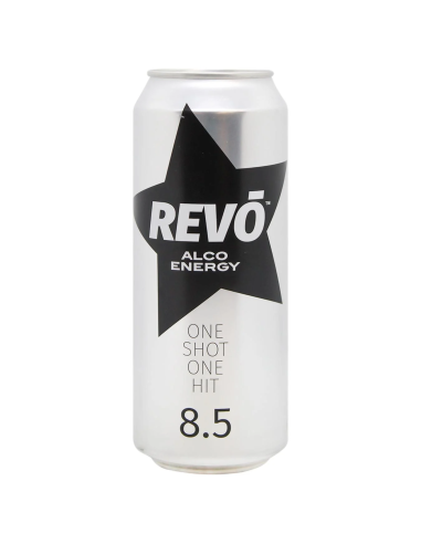 BEBIDA ENERGI CON ALCOHOL 8.5%"REVO" 500ML