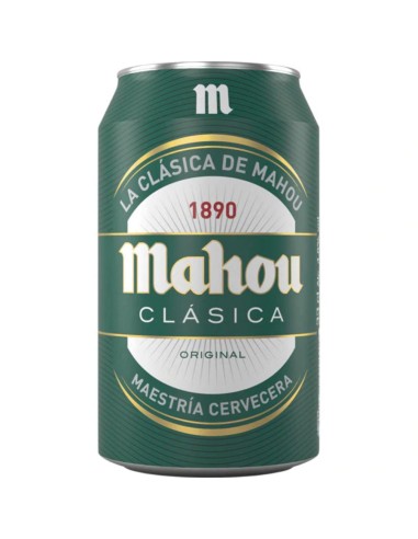 CERVEZA MAHOU CLASICA BOTE 33 CC