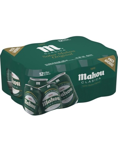 CERVEZA MAHOU CLASICA BOTE 33 CC