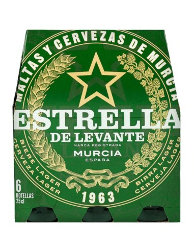 CERVEZA ESTRELLA LEV.1/4 PK6