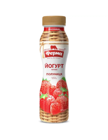 YOGUR 1.5% FRESAS FERMA 250ML