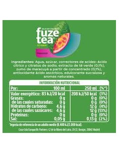 REFRESCO MARACUYA FUZE TEA 1.5L 2