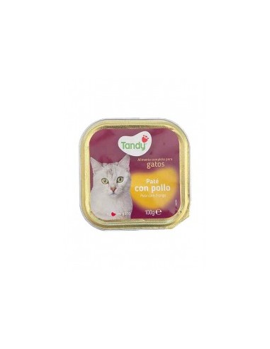 COM.GATO TANDY TARRINA POLLO 100G