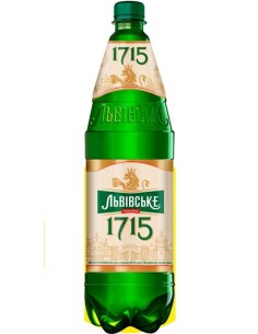 CERVEZA BOTELLA PET LVIVSKE 1715 4.5%,1.12L1