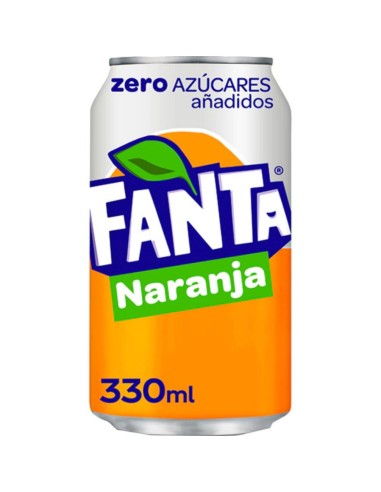 FANTA NARANJA ZERO BOTE 33CL.