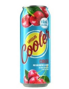CERVEZA LATA SIN ALCOHOL CEREZAS COOLER URSUS 500ML