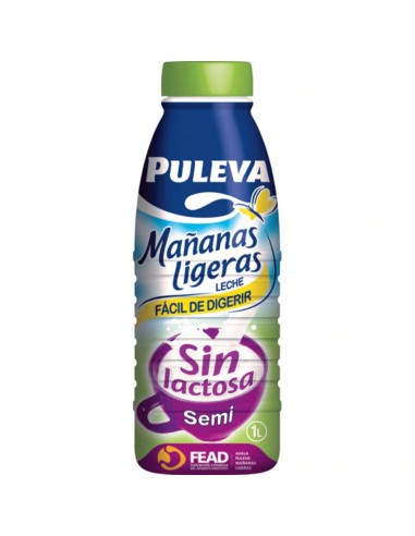 LECHE PULEVA SIN LACTOSA SEMI BRIK 1 LT