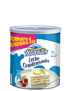 LECHE CONDENSADA,MILVALLES 1KG