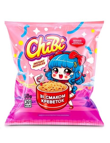 NOODLES SABOR GAMBAS CHIBI 60G