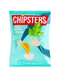 CHIPS CON SABOR NATA Y HIERBAS,CHIPSTERS 60G