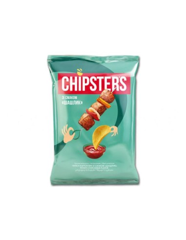 CHIPS CON SABOR SHASHLYK,CHIPSTERS 60G