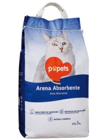TIERRA GATOS POPETS BASICA 5KG