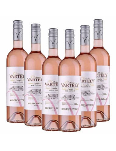 VINO ROSADO SECO  "ROSE",VARTELY 750ML