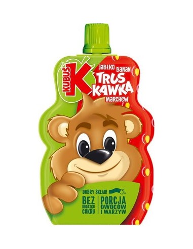 MOUSSE 100% ZANAHORIA Y FRESA KUBUS 100G