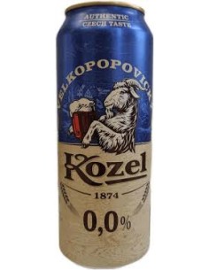 KOZEL CERVEZA SIN ALCOHOL SEMIOSCURA, ALCOHOL 0% 500M