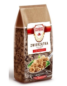 PASTA CON FIBRA, CON FORMA DE ANIMALES ,CZANIECKI 250G