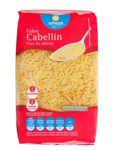 PASTA  FIDEO  CABELLIN,ALTEZA 500G