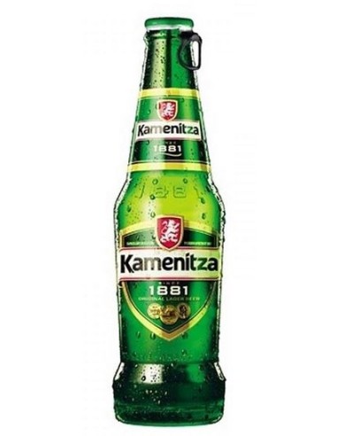  CERVEZA BOTELLA DE CRISTAL KAMENITZA...