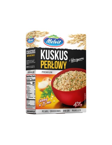 CUSCUS PERLADO CON VERDURAS MELVIT 320G