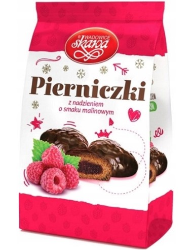 MELINDRES CON RELLENO DE FRAMBUESA SKAWA  150G
