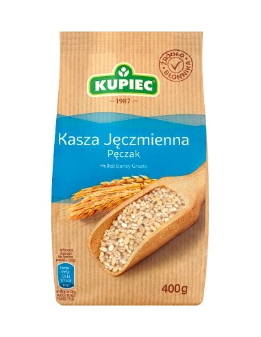 GRANOS DE CEBADA PERLADA,KUPIEC  400G