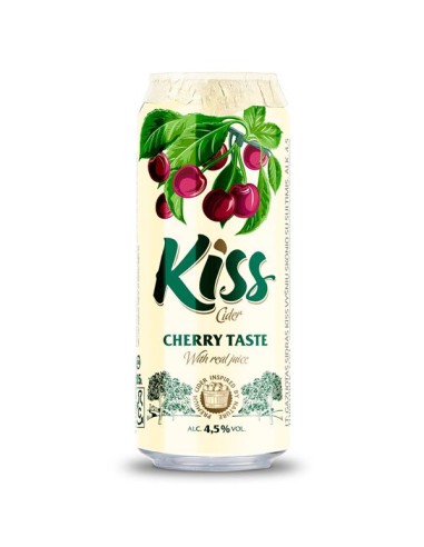 CIDER SABOR CHEREZA,KISS 4.5% 500ML