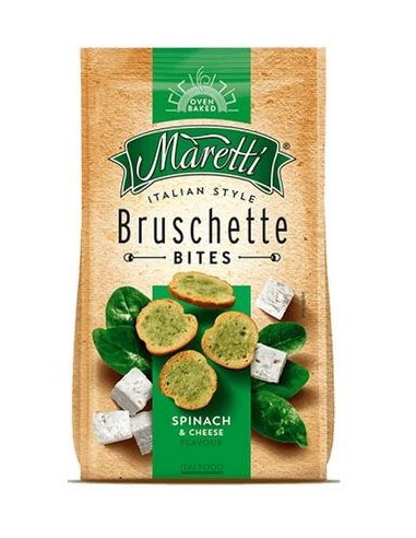 BRUSCHETTAS ESPINACAS Y QUESO MARETTI...
