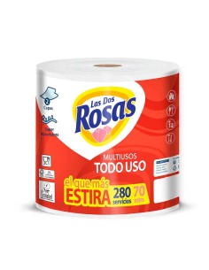 PAPEL MULTIUSOS ESTIRA,DOS ROSA 70M.