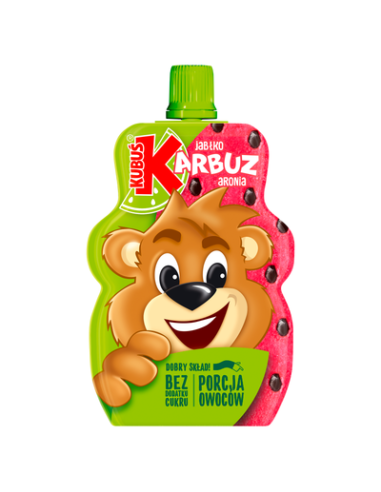 MOUSSE 100% MANZANA Y SANDIA KUBUS  100G