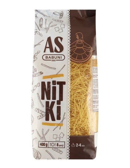 MACARRONES FINOS LUBELSKI AS BABUNI  400 G