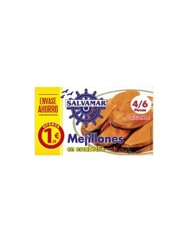 MEJILLONES EN ESCABECHE,SALVAMAR 78G