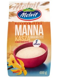 SEMOLA DE TRIGO SABOR VAINILLA MELVIT  400G