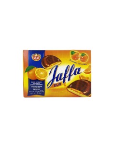 GALLETA CON GELATINA DE NARANJA EN CHOCOLATE NEGRO 