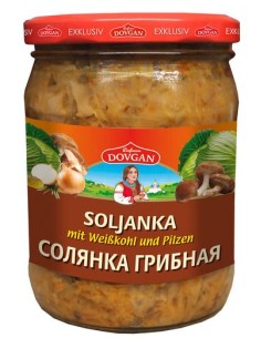 SOPA CON COL Y CHAMPIÑONES SOLJANKA DOVGAN 480G