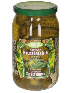 PEPINOS CRUJIENTES CON ENELDO ZAKUSKA 860G