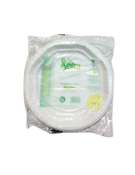 PLATO REUT.LLANO 20.5CM 12UN