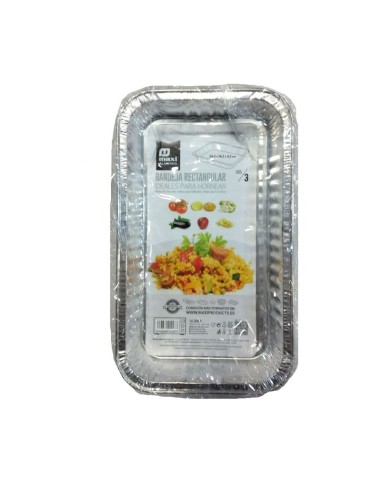 BANDEJA RECTANGULAR 3un